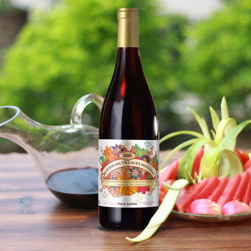 保罗萨潘村庄级博若莱新酿红葡萄酒750ml 